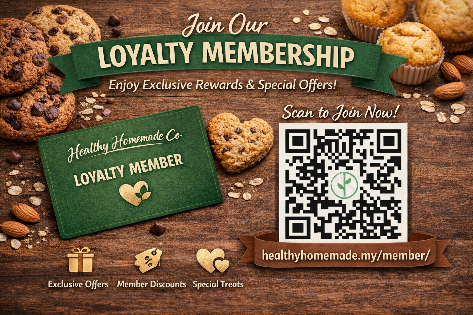 Earn rewards with wholesome homemade bakes